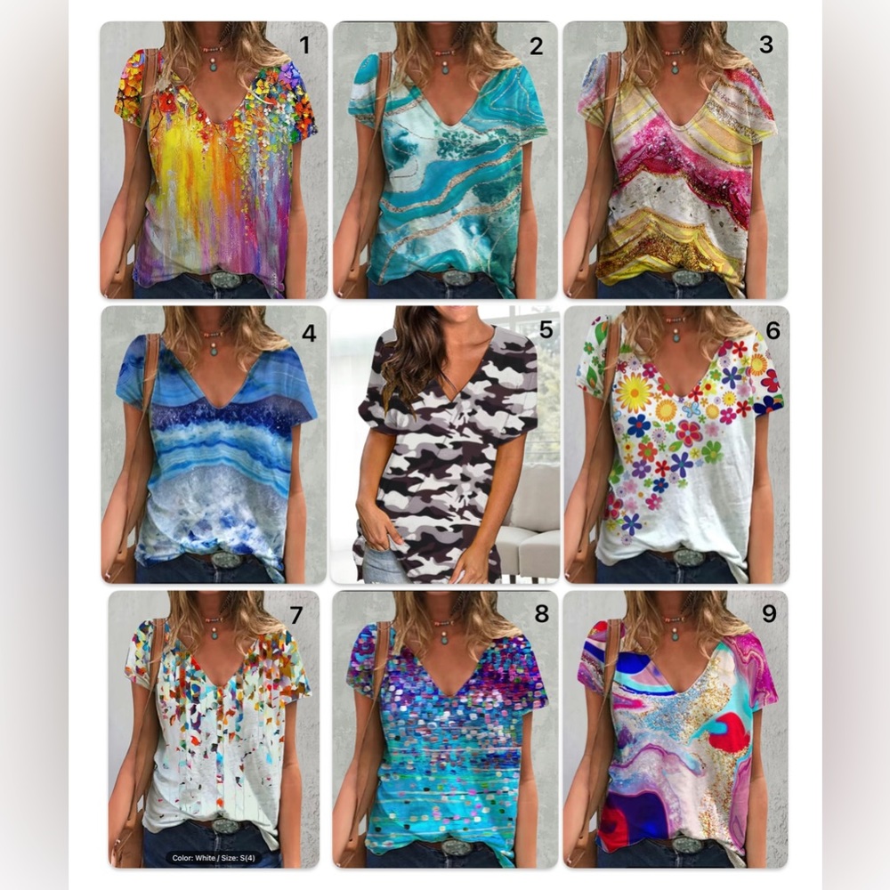 🙋‍♀️2/$24 or 3/$30🙋🏼‍♀️ NWT Women’s Casual Print T-Shirt